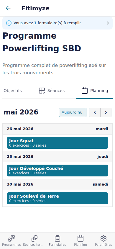 Session exercises expanded